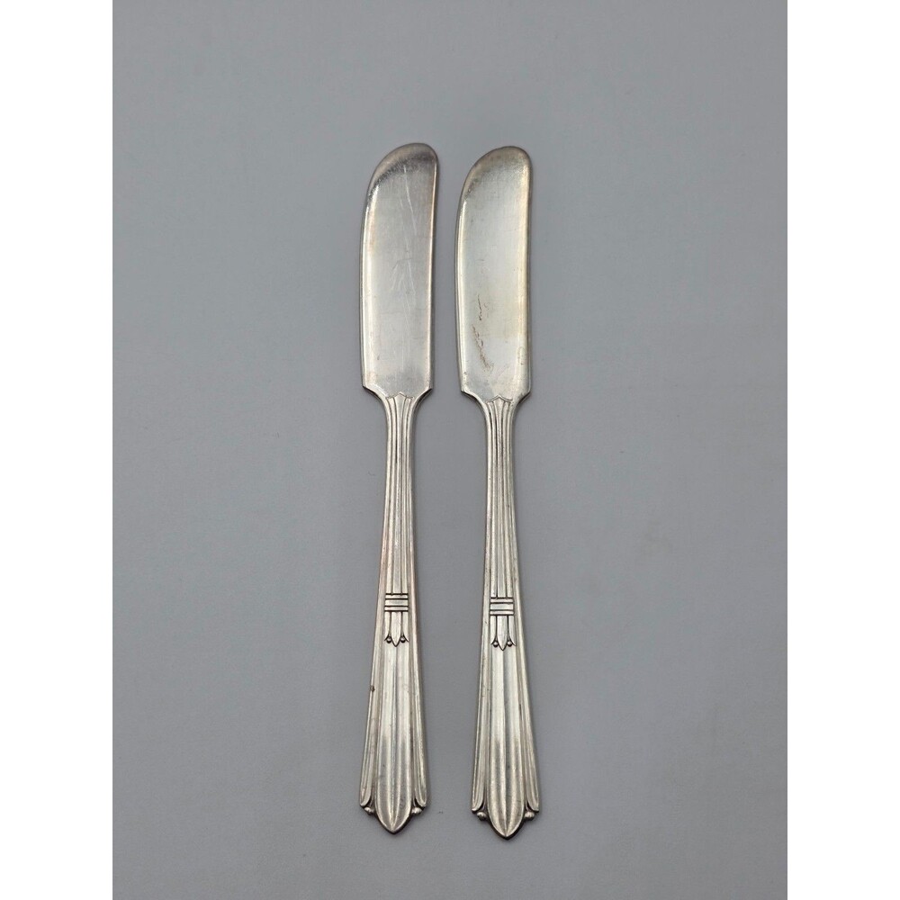 2 Butter Knife StratfordPlate Special Marked IS